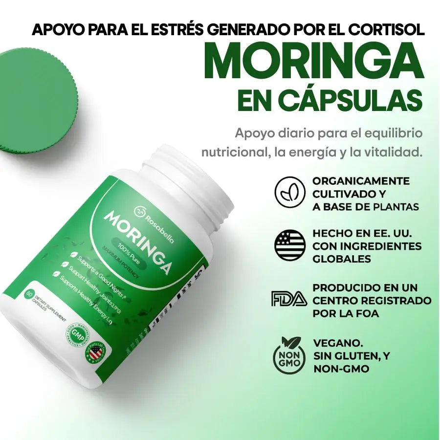 Moringa para reducir naturalmente el cortisol