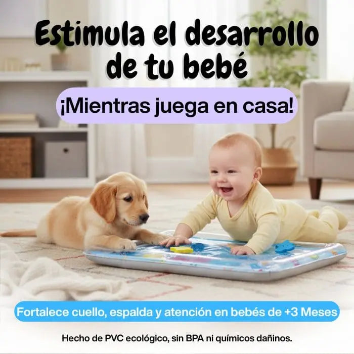 AquaJoy - Alfombra sensorial para fortalecer cuello, espalda y atención en bebés