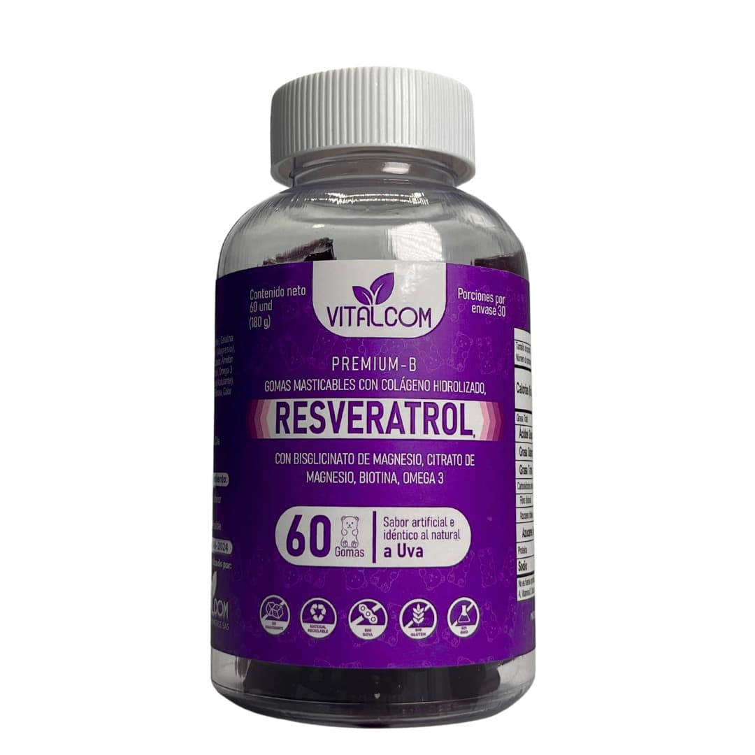 Gomas Resveratrol x60 - Tendencias Colombia